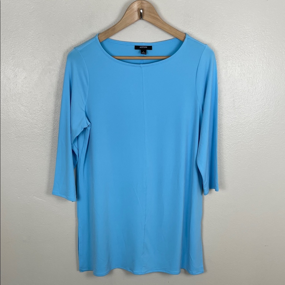 NWOT Alfani Small Blue Long Sleeve Tunic.